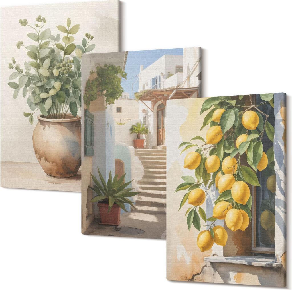 Leinwandbild – Wandbild – Leinwandbilder – Kunstdruck – Polycanvas – Modern – Mehrteilig – 3-Teilig Set – Hochwertig – Geruchslos...
