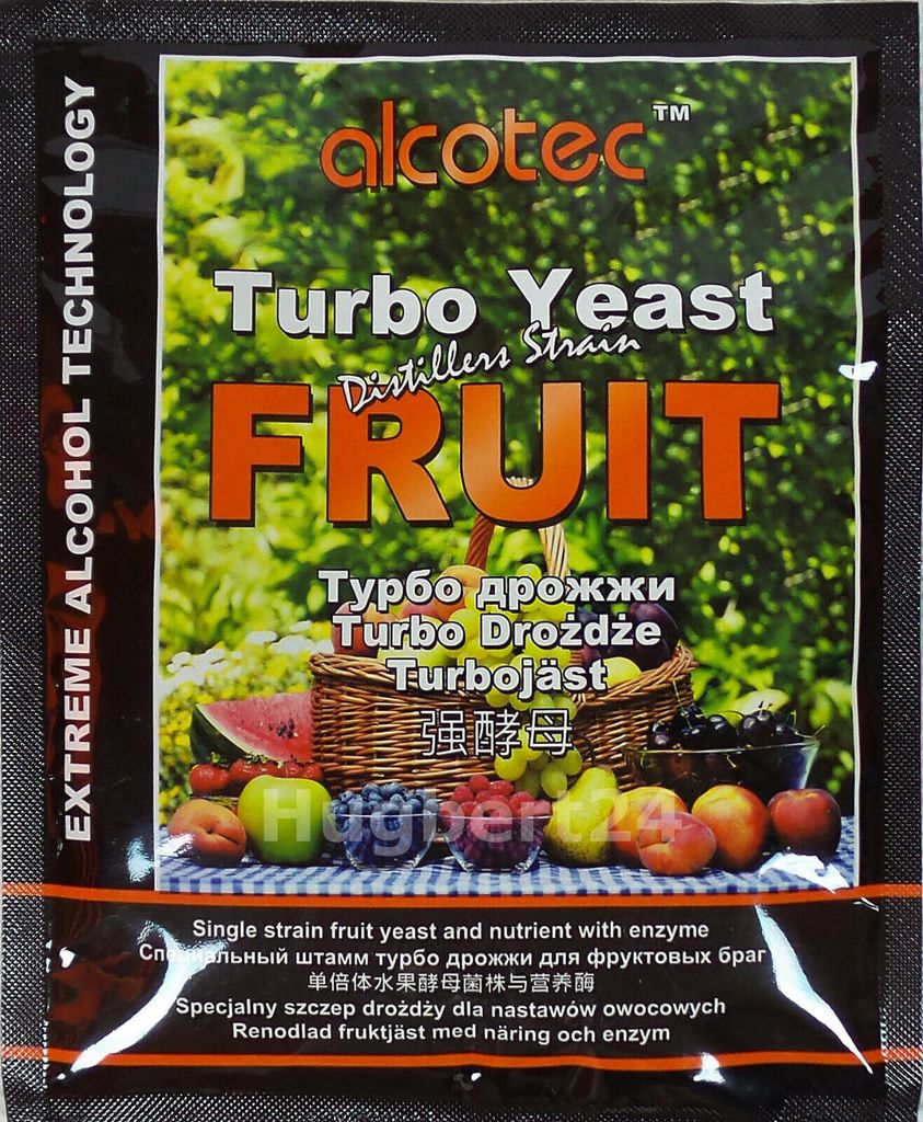 HUGBERT Alcotec Fruit Turbo Enzym, Alkohol Gärhefe, Hefe, Produktbild 