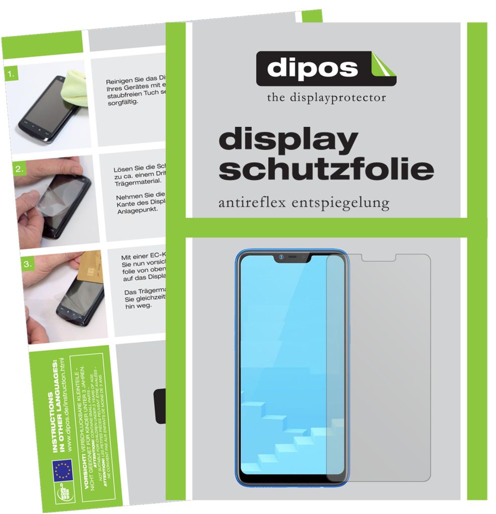 2+2x Schutzfolie für Oppo Realme C1 matt Displayschutzfolie Folie Display Schutz