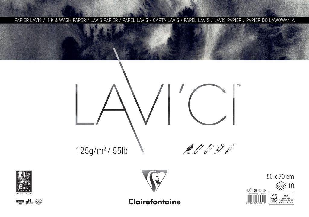 Clairefontaine 976131C, Papier artystyczny, 10 ark. Zdjęcie produktu 