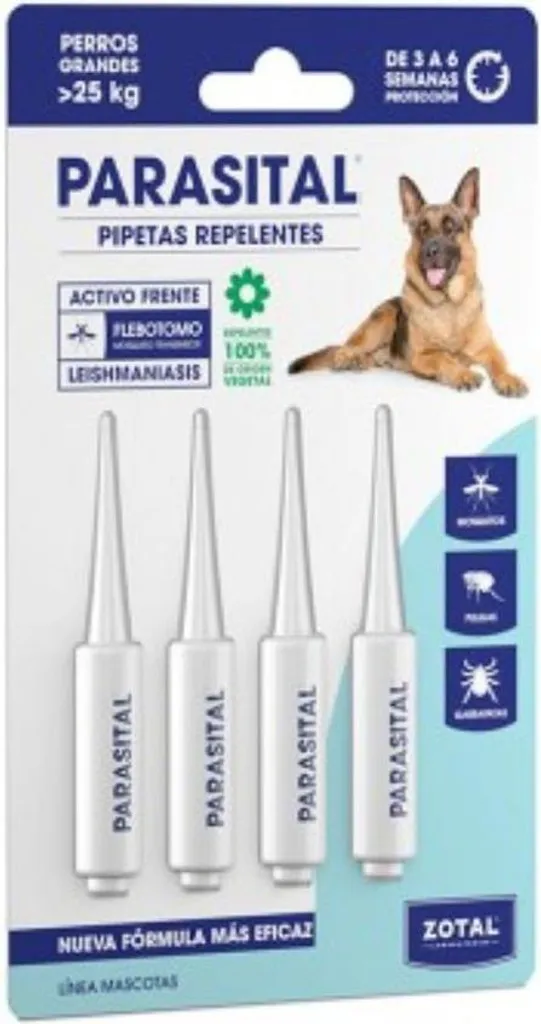 Traitement Antiparasitaire Chien Format 4x5ml - Soin Cutané en Pipettes