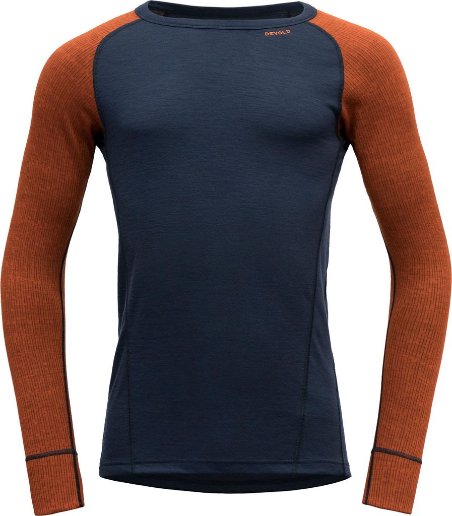 Devold Duo Active Merino 205 Shirt Man Flame/Ink XL Thermischeunterwäsche