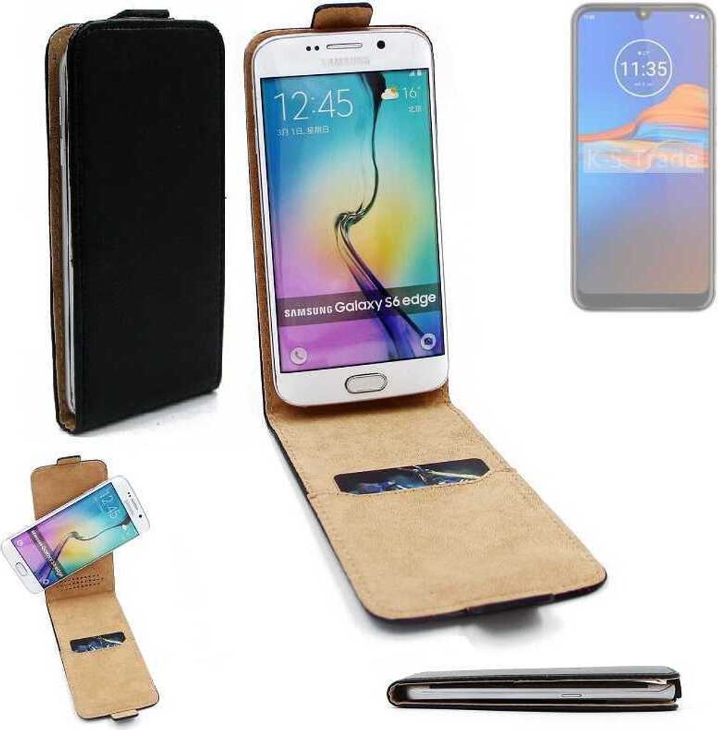K-S-Trade Schutzhülle Handyhülle kompatibel mit BLU Studio X5 Flipstyle 360° Smartphone Tasche, schwarz, Case Flip cover