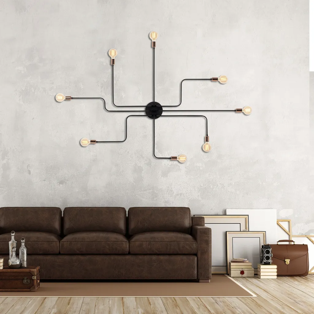 Applique Murale Acier Opviq Truva SPH : Éclairage Robuste et Chic