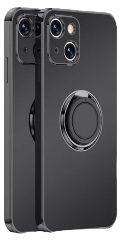 Hülle für iPhone 13 Pro in Schwarz mit r Beschichtung und magnetischem Autoring
