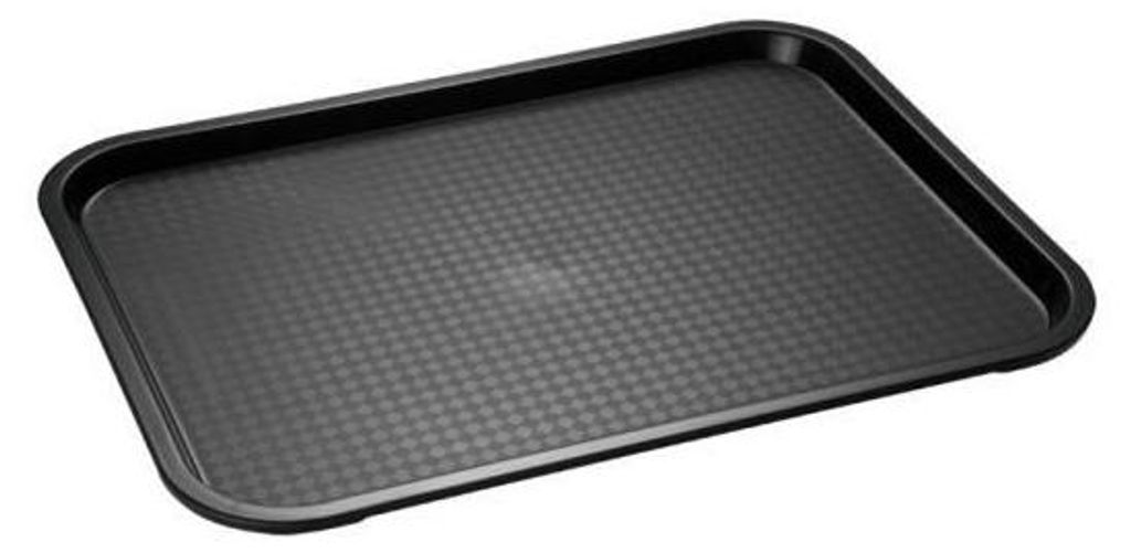 Selbstbedienungs- und Snacktablett - Aps - Schwarz - 45 x 35,5 cm - Polypropylen - Rechteckig