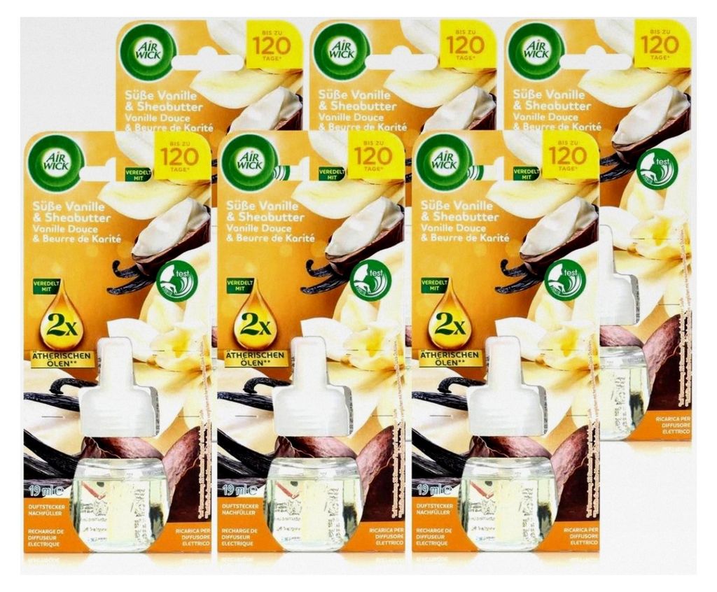Airwick Aroma-Öl Nachfüller Vanille & Sheabutter 19ml Raumduft 6x19ml