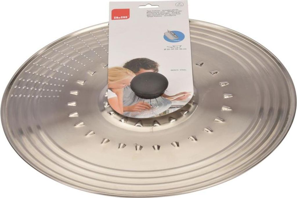 Ibili roestvrijstalen spatdeksel, diameter 37 cm, met Productafbeelding 