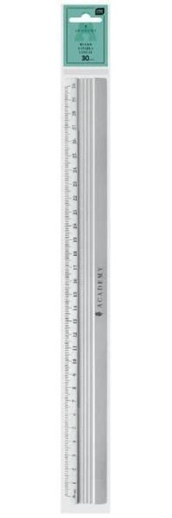 30 cm Aluminiumlineal Academy – INTERDRUK