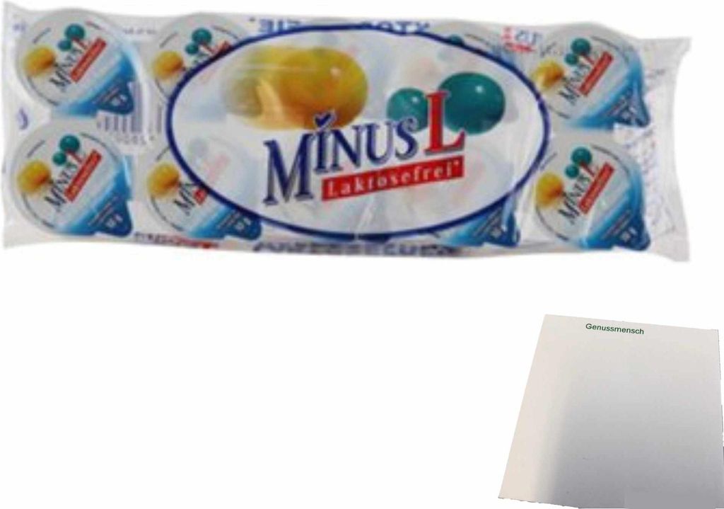 Minus L Kaffeesahne laktosefrei 10% Fett (10x10g Döschen) + usy Block