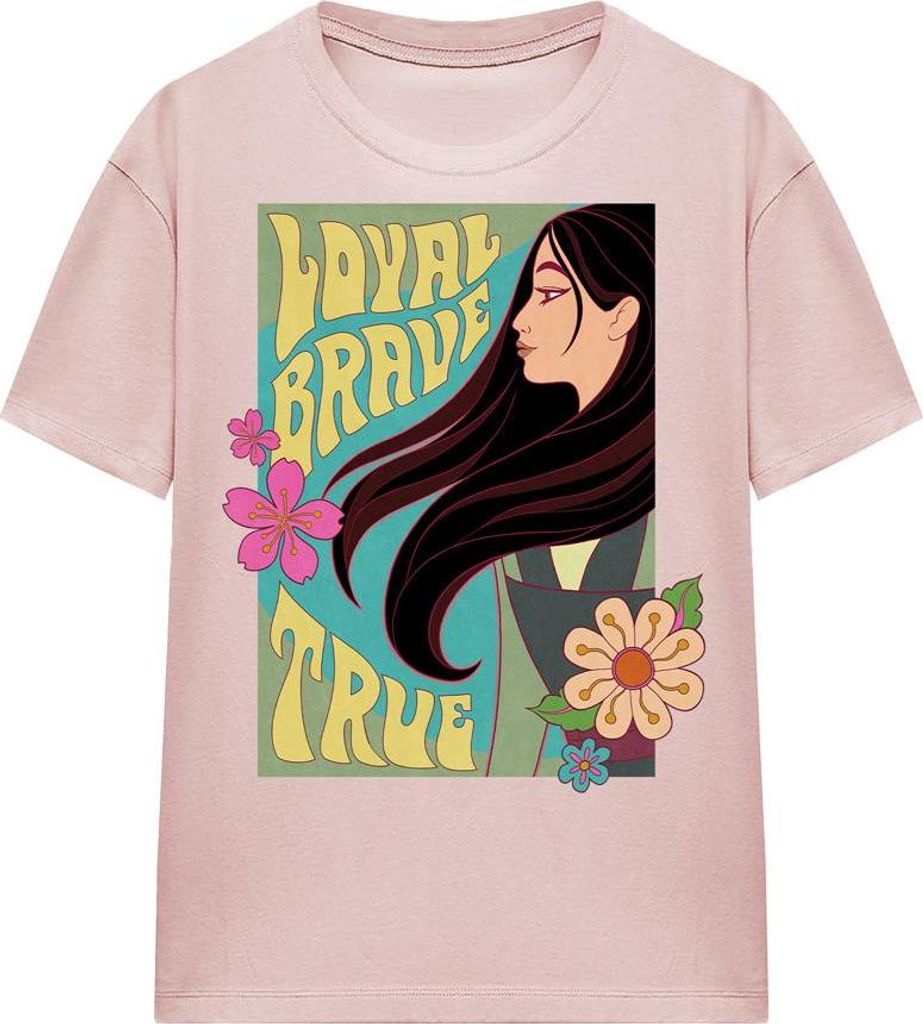 Mulan - "Loyal Brave True" T-Shirt für Damen TV25829 (L) (Pink)