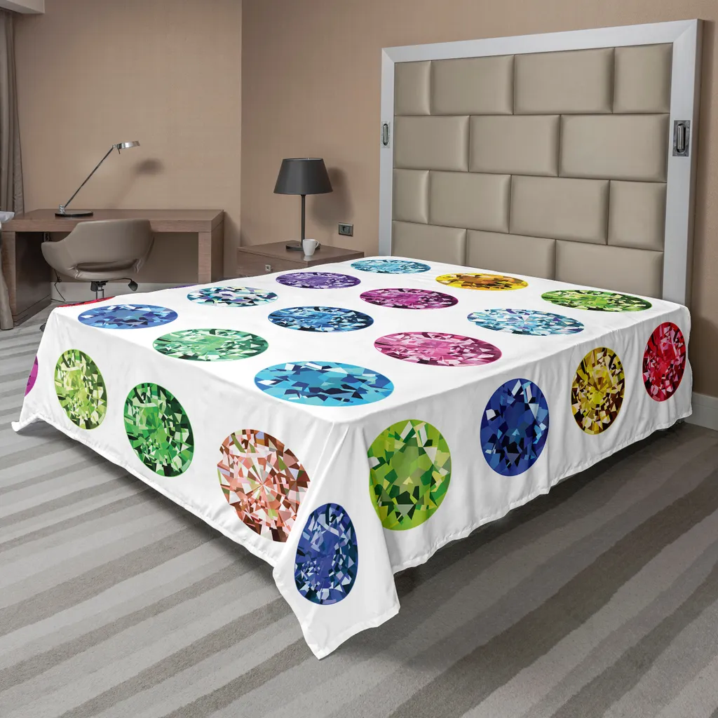 Lenzuolo ABAKUHAUS Smeraldi e Diamanti 275x260cm Letto da Sogno