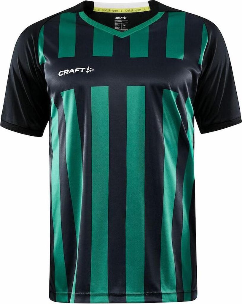 Craft Progress 2.0 Stripe Trikot Kurzarm Herren - Grün / Weiß