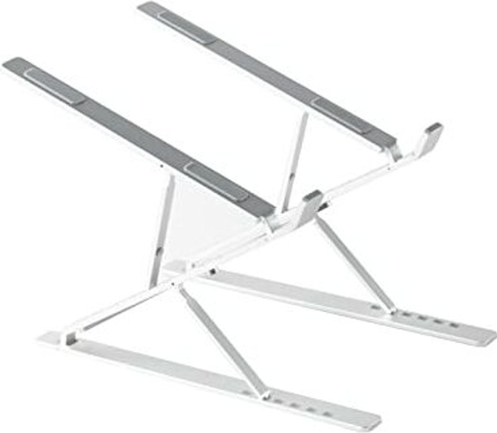 VVGAOGES-Laptop-Stand, Aluminiumhöhe, lüftbares, belüftbares Notebook Faltener tragbarer Standhalter Alle 10-15,6-Zoll-Laptops-Tablet (Silber)