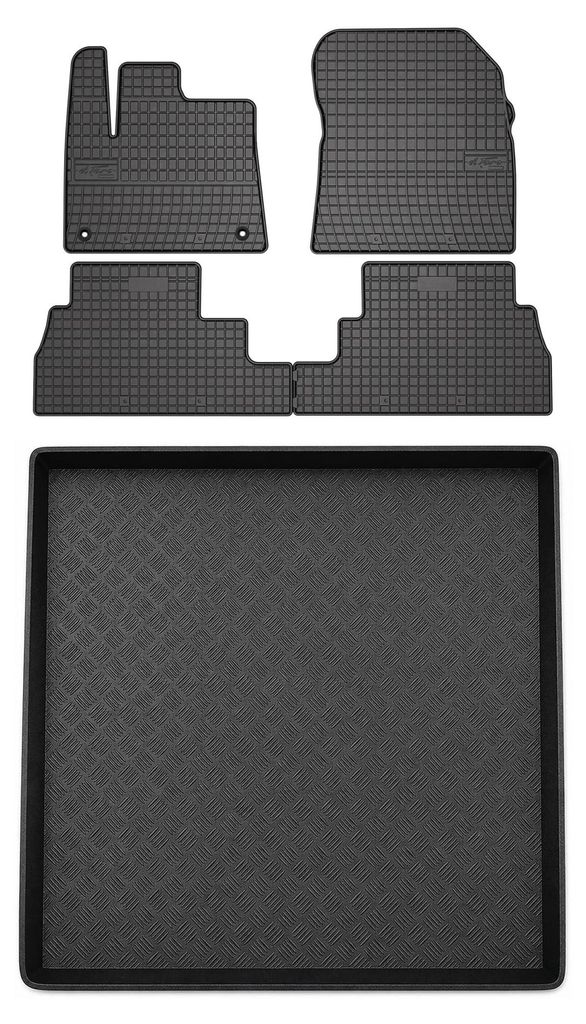 Tapis en caoutchouc + bac de coffre pour Citroën Berlingo Image du produit 