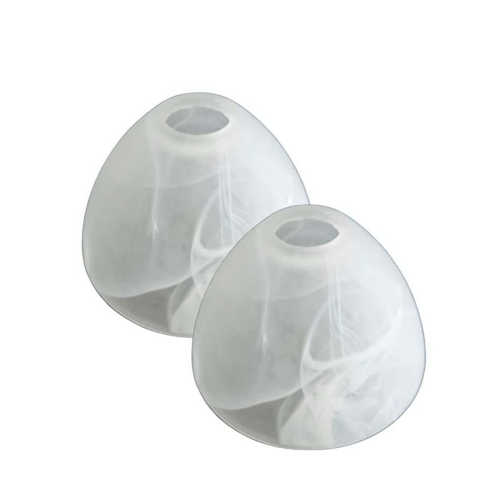 Lampenschirm 2er Set Barock, E 14 u.a. für Led Glas, Produktbild 
