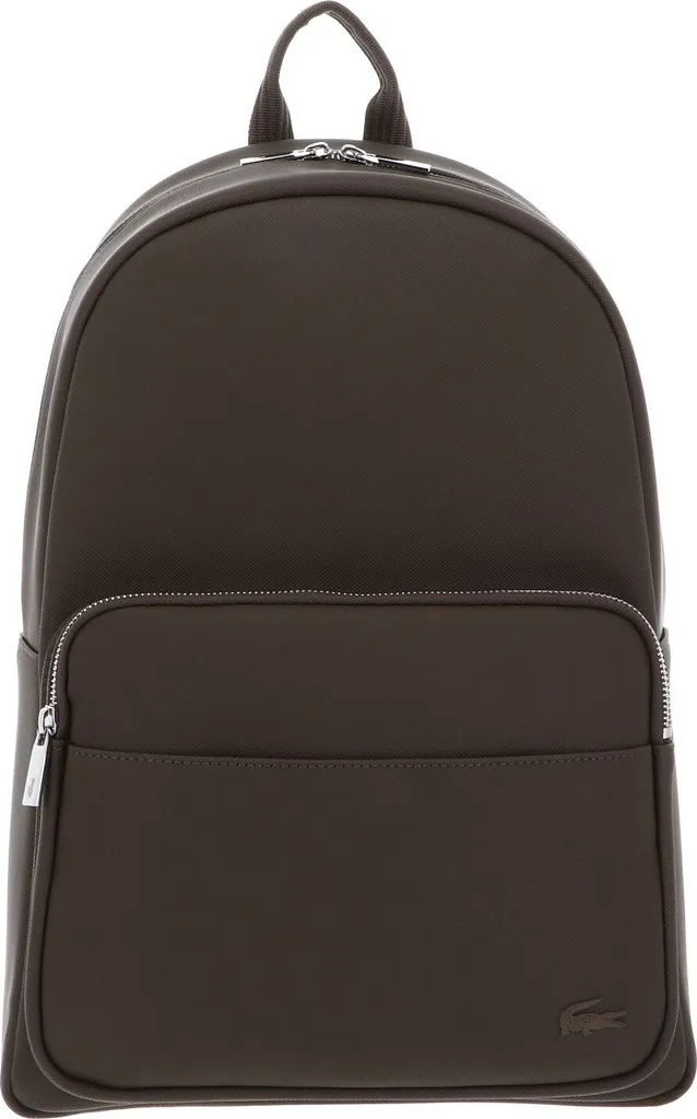 Sac à Dos de Loisirs Lacoste Brun Morel avec Compartiment Ordinateur