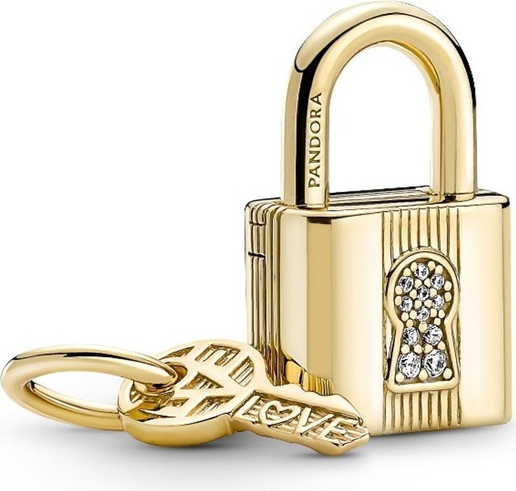 Pandora prívesok 760088C01 Kľúč k zámku 14k pozlátený Obrázok produktu 
