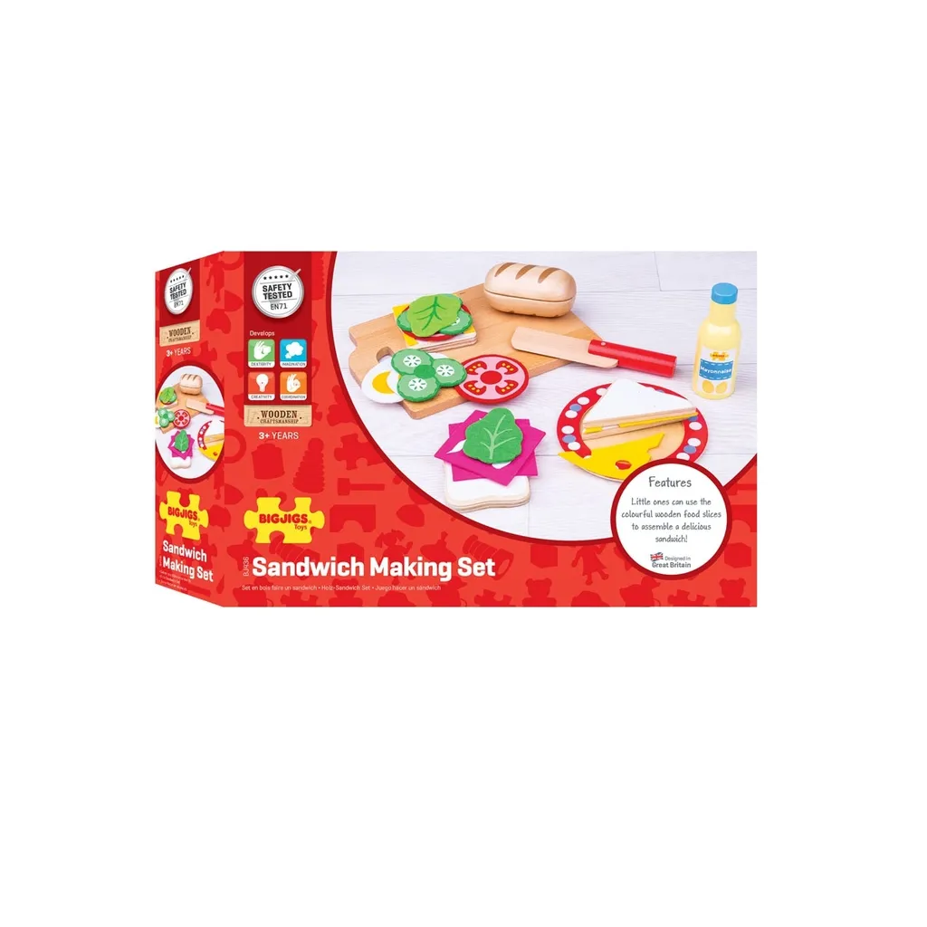 Set de sandwichs Bigjigs Toys pour pique-nique et goûter imaginaire
