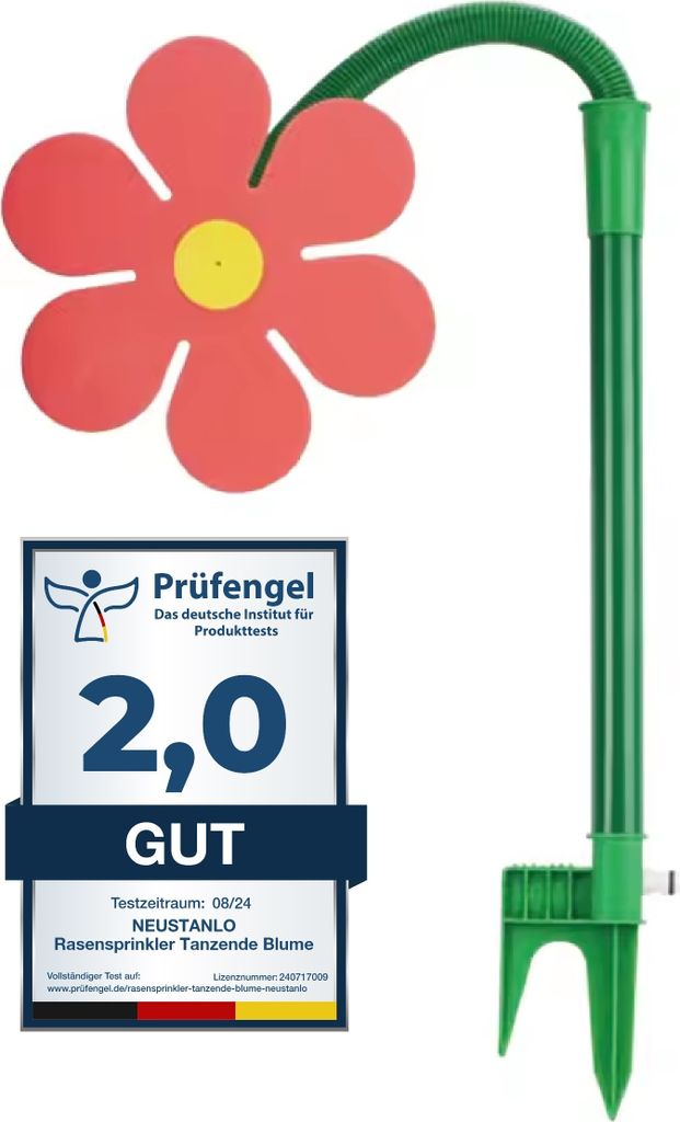 Neustanlo | Rasensprinkler Tanzende Blume | 1er Pack | farblich Sortiert | Bewässerung Sprenger beweglich | der ideale Spaß für den Garten