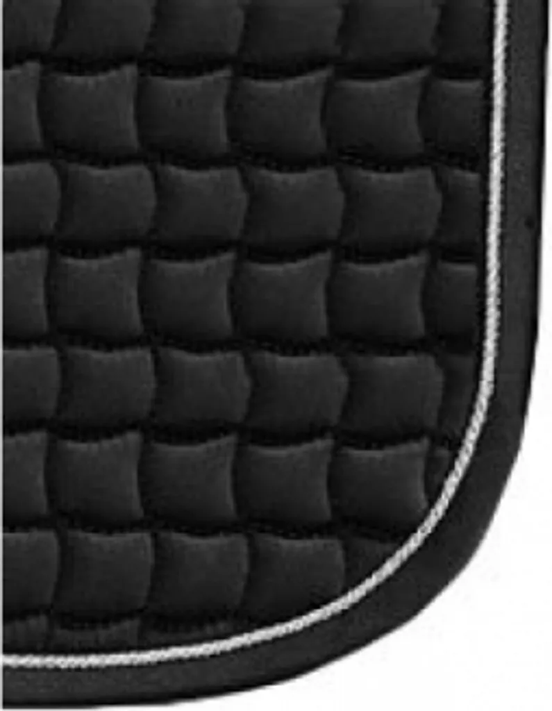Sottosella Eskadron Cotton Dressage Nero con Corda Argento | Qualità Pro