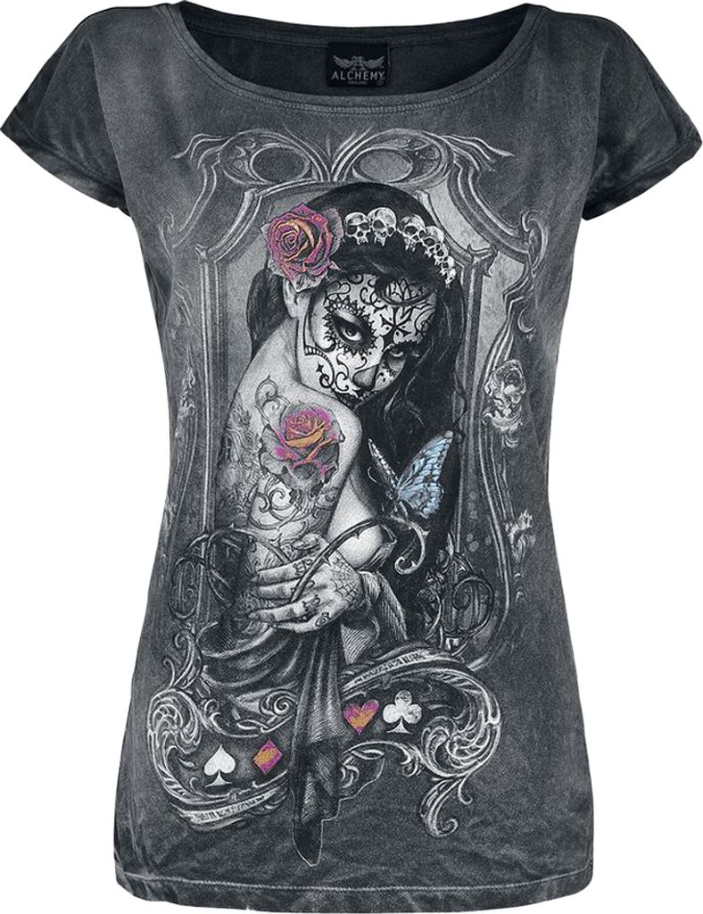 Alchemy - "Widow ́s Weed" Kleid für Damen HE3343 (XXL) (Schwarz)