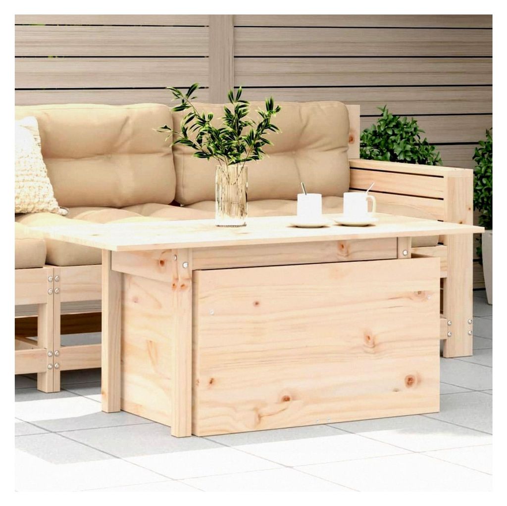 Gartentisch 100x50x75 cm aus massivem Kiefernholz