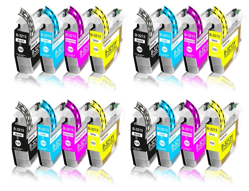 16er Pack Druckerpatronen LC3213 kompatibel mit MFC-J497 J497DW