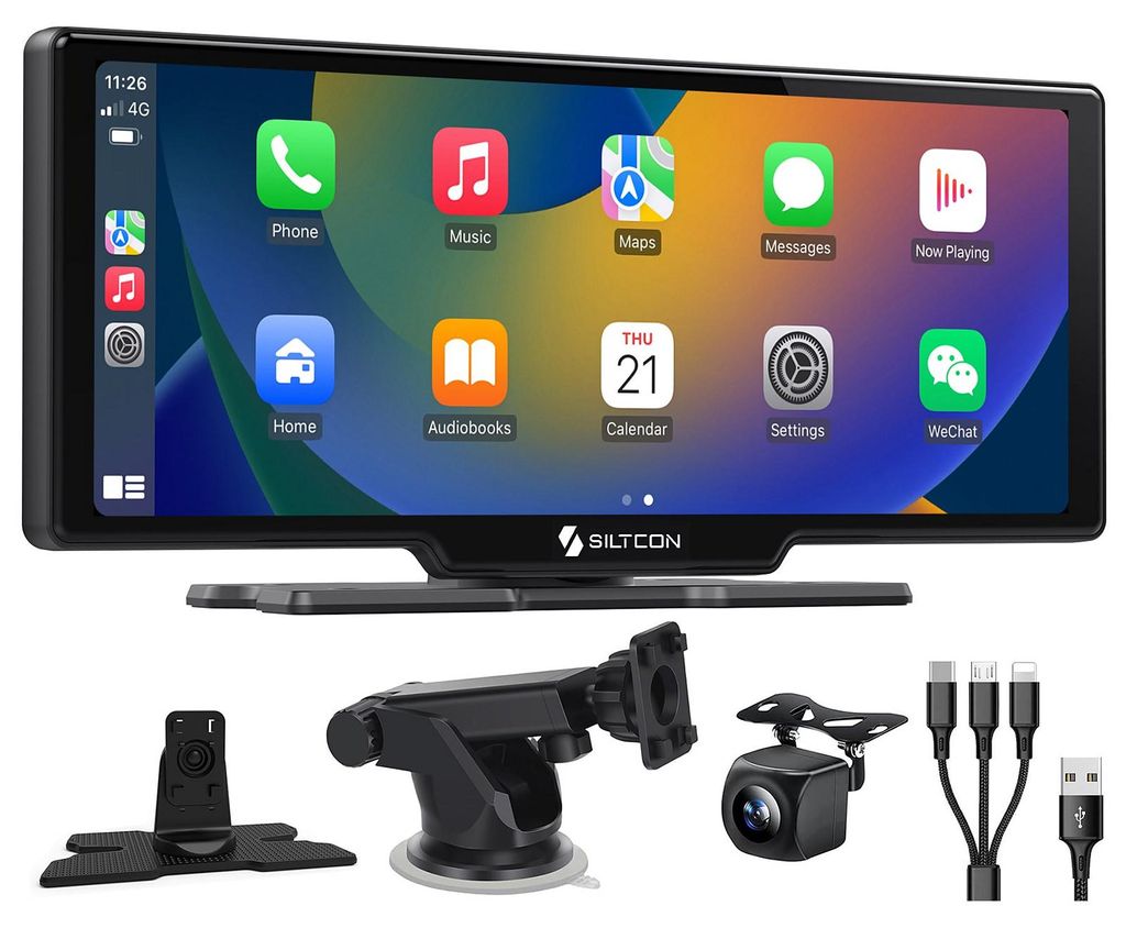 Siltcon® CarPlay Display 10,26 Zoll – Wireless Apple Produktbild 