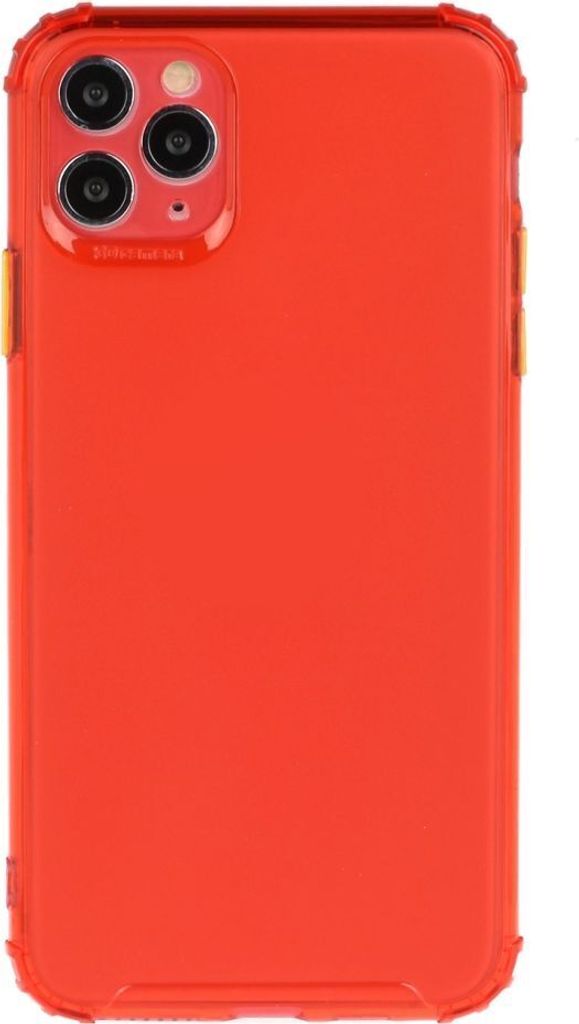 Mobigear Cushion iPhone 12 Pro Max Hülle Flexibles TPU Backcover Stoßfest - Rot