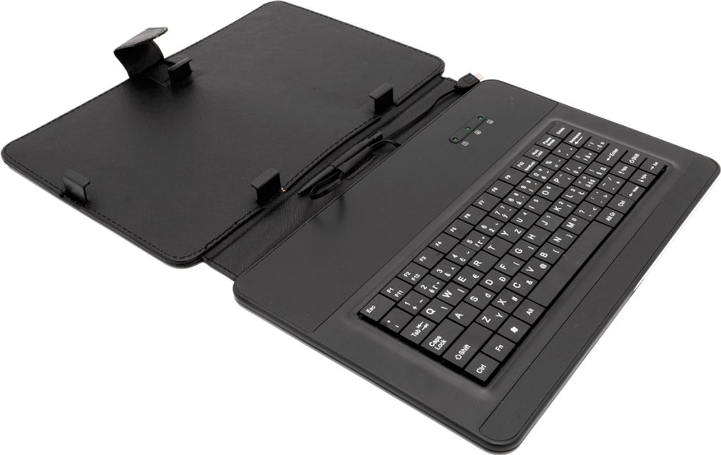 AIREN AiTab Leather Case 4 with USB Keyboard 10" BLACK (CZ/SK/DE/UK/US.. layout)