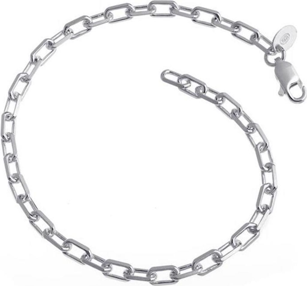 SILBERKETTEN STORE Ankerkette Armband 3,8mm - 925 Silber - 24cm