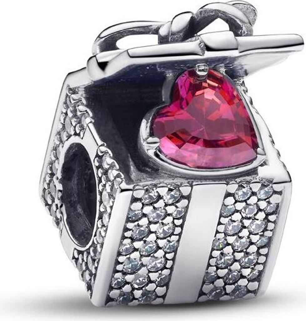 Scatola regalo con charm a scorrimento in argento 925 di Immagine del prodotto 