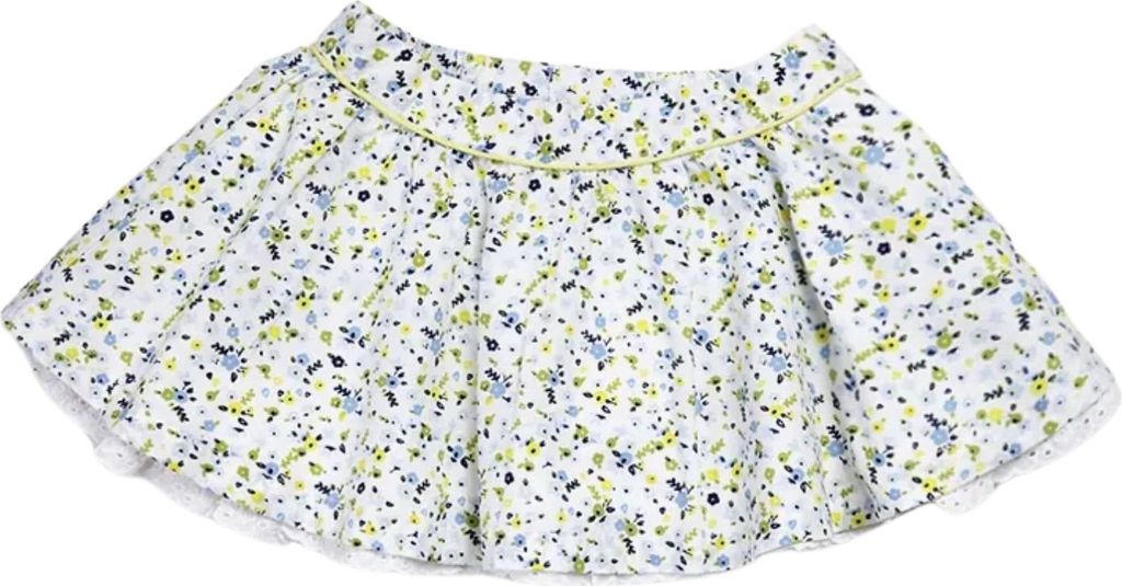 Chicco Baumwollrock mit Blumenmuster für Mädchen Kurzer Rock mit Rüschen 62