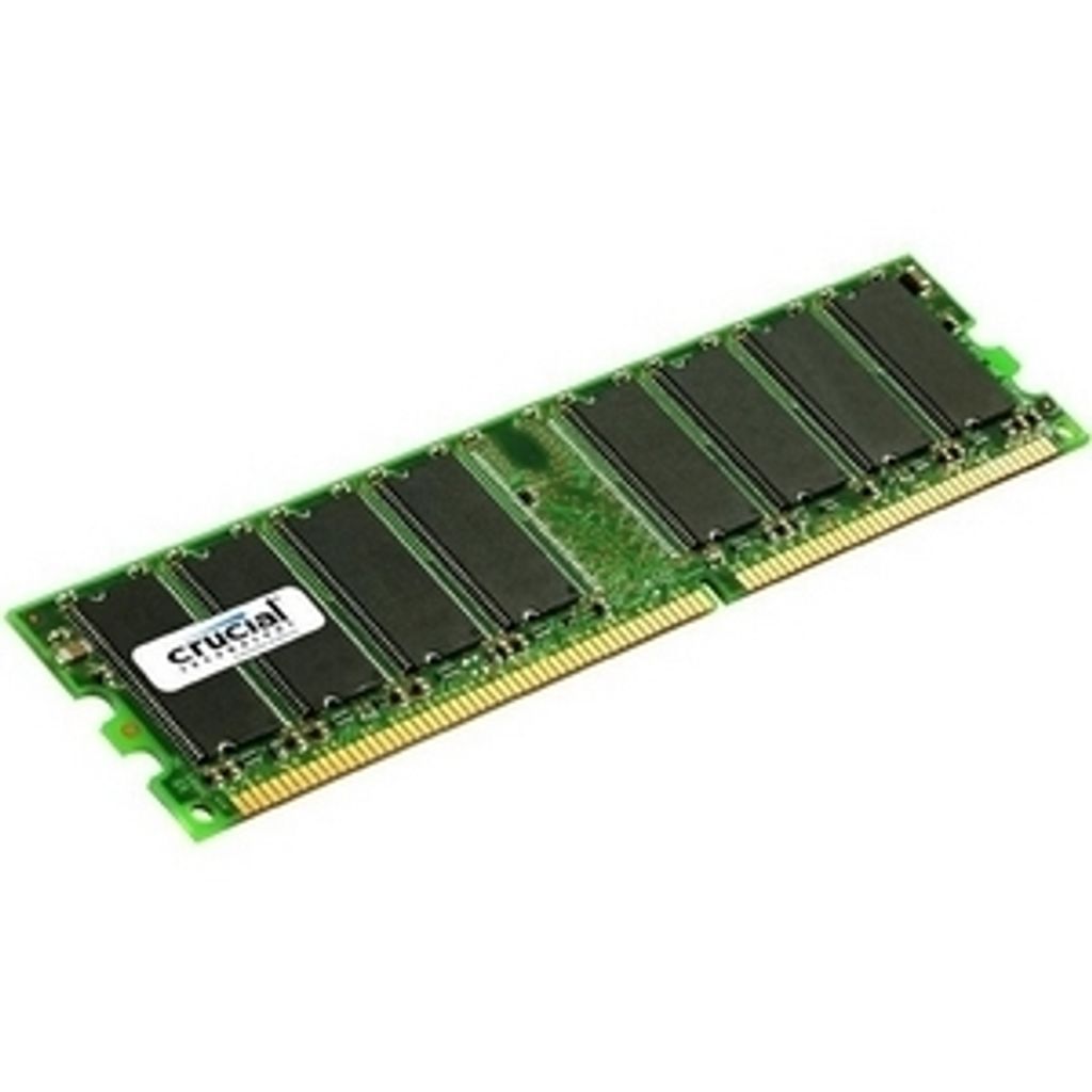 Crucial 1GB DDR UDIMM, 1 GB, 1 x 1 GB, DDR, 333 MHz, 184-pin DIMM, Grün
