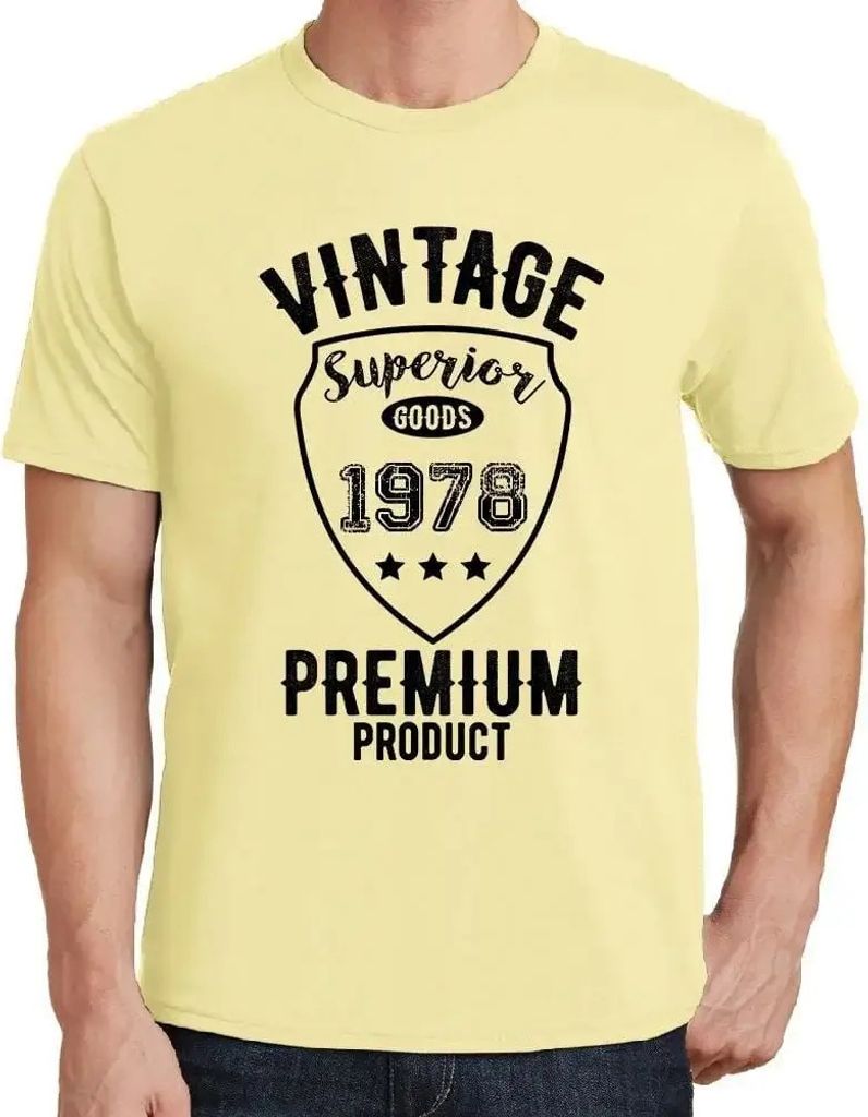 Herren Grafik T-Shirt Erstklassige Waren seit 1978 – Superior Goods Since 1978 – Geschenk 46. Geburtstag Jahrestag 46 Jahre Jubiläum 46 Jähri...