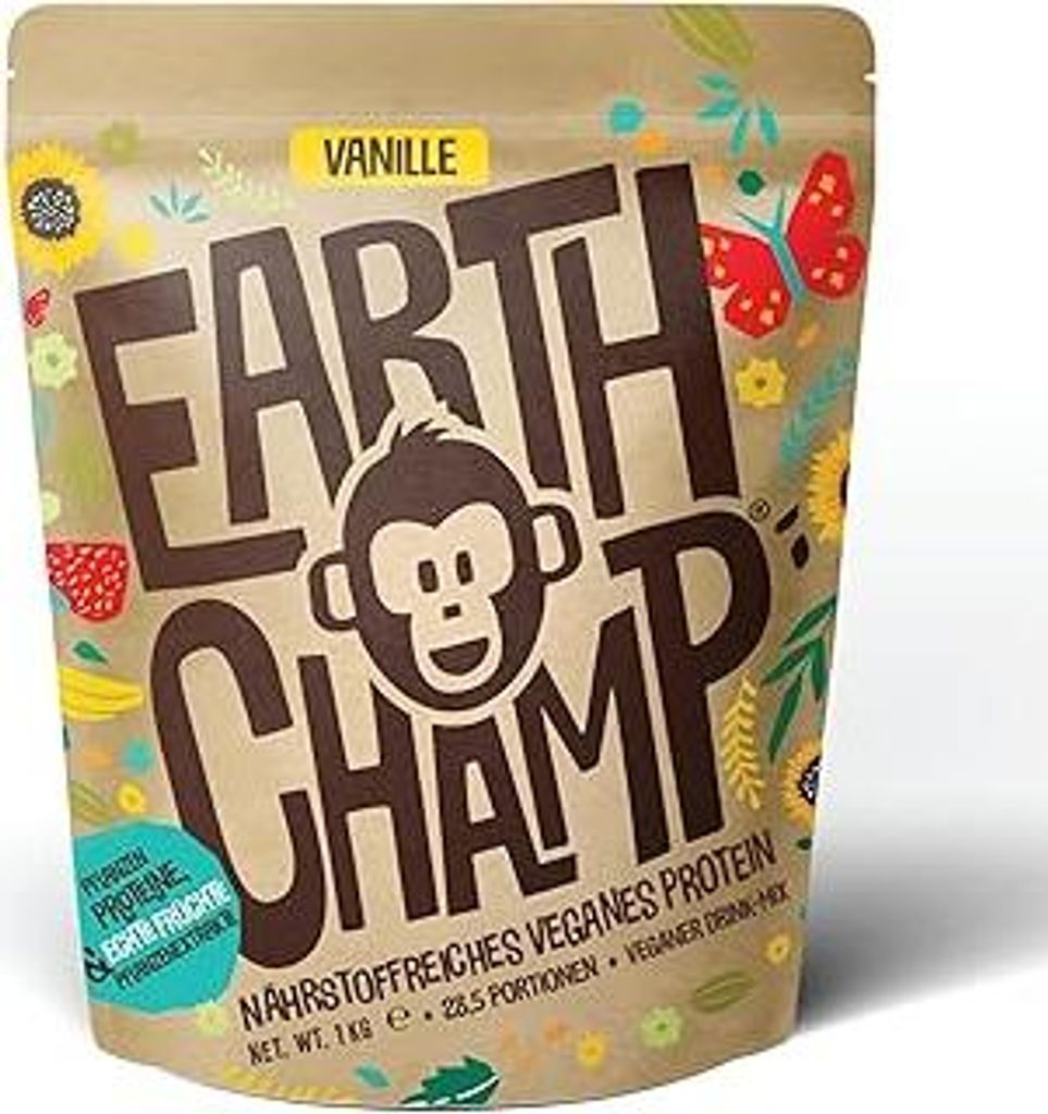 Vegan Protein Vanille | Keine Sucralose | Veganes Proteinpulver aus 4-Komponenten Pflanzliches Eiweißpulver - Laktosefrei, Glutenfrei - Ohne küns...