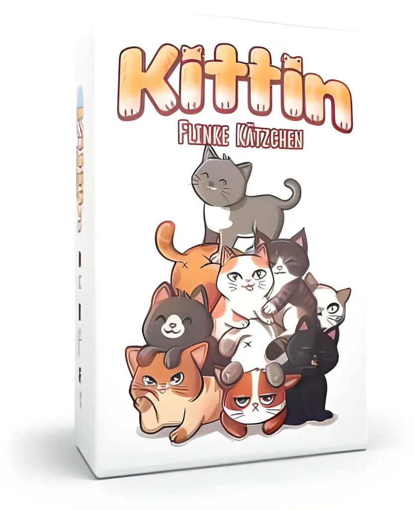 Kittin Jeu d'empilage avec figurines en bois de chats multicolores (DE)