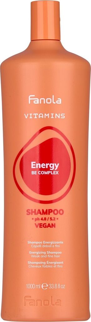Fanola Vitamins Energy Energizing Shampoo 1000 ml Produktbild 