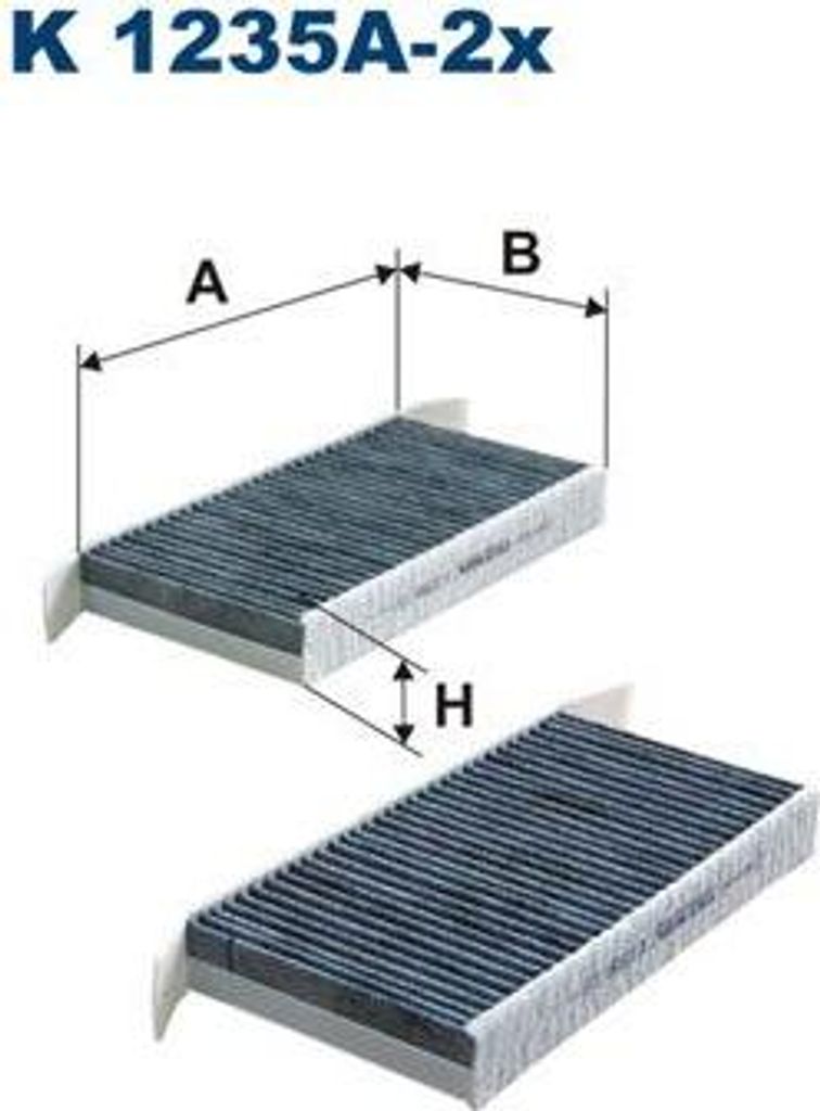 FILTRON K 1235A-2x Innenraumluftfilter OE 272770001R kompatibel mit Laguna