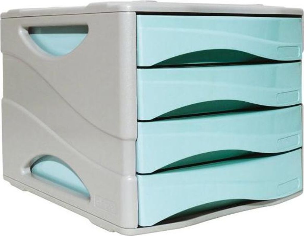 ARDA 15P4PPASBL Schubladenordnungssystem Kunststoff Blau, Grau