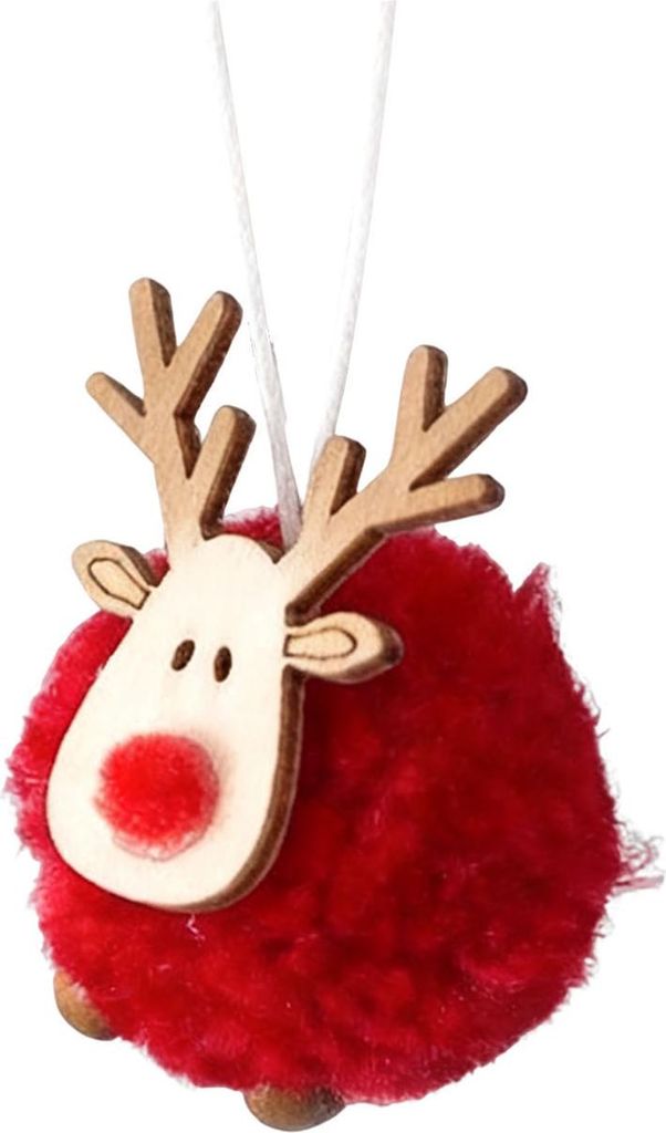 Plüschige Weihnachtsbaumglocken, flauschiger Weihnachtsbaumanhänger mit Glöckchen für Weihnachts- und Winterpartydekoration