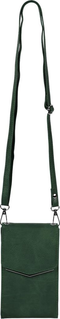 styleBREAKER Mini Umhängetasche mit V-Klappe und Metall Detail | kleine Handytasche zum Umhängen | elegante Crossbody Bag mit Kartenfächern für...
