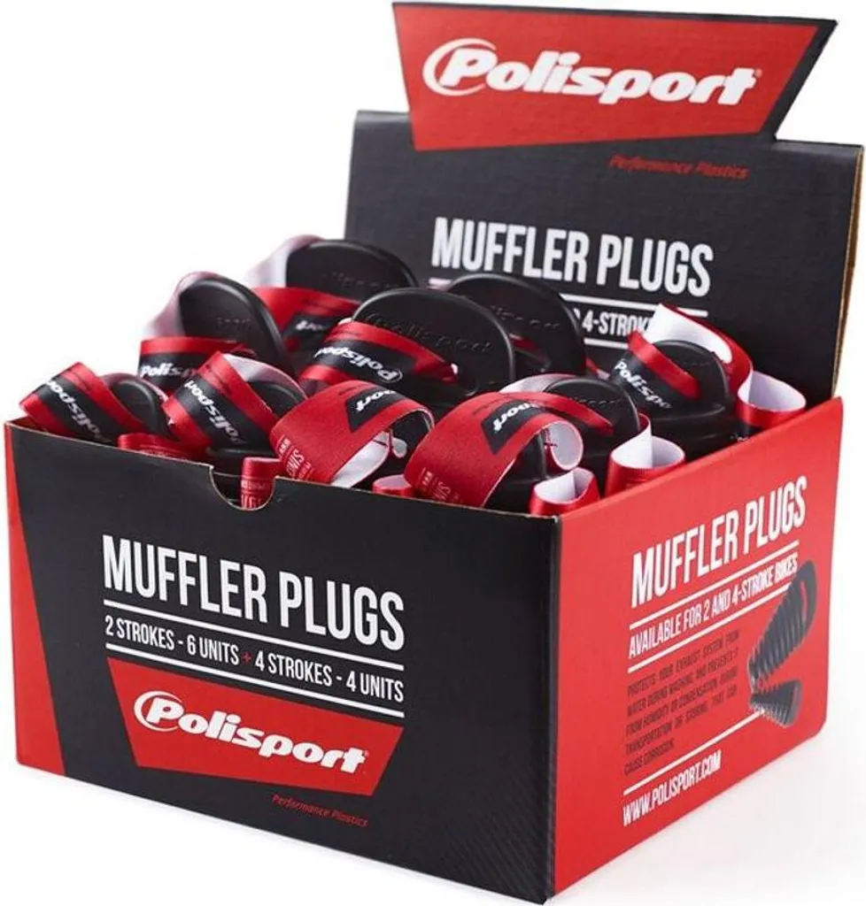 Polisport Kit d'embouts de protection pour échappement 2 et 4 temps