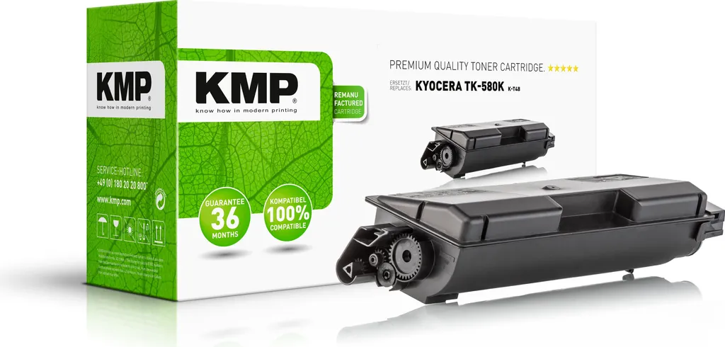 Toner noir compatible Kyocera TK-580 K KMP K-T48 haute qualité