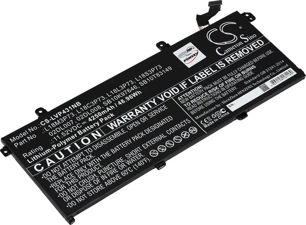 Batterie Interne pour Lenovo ThinkPad T490 20N2004EGE - Rechange Fiable