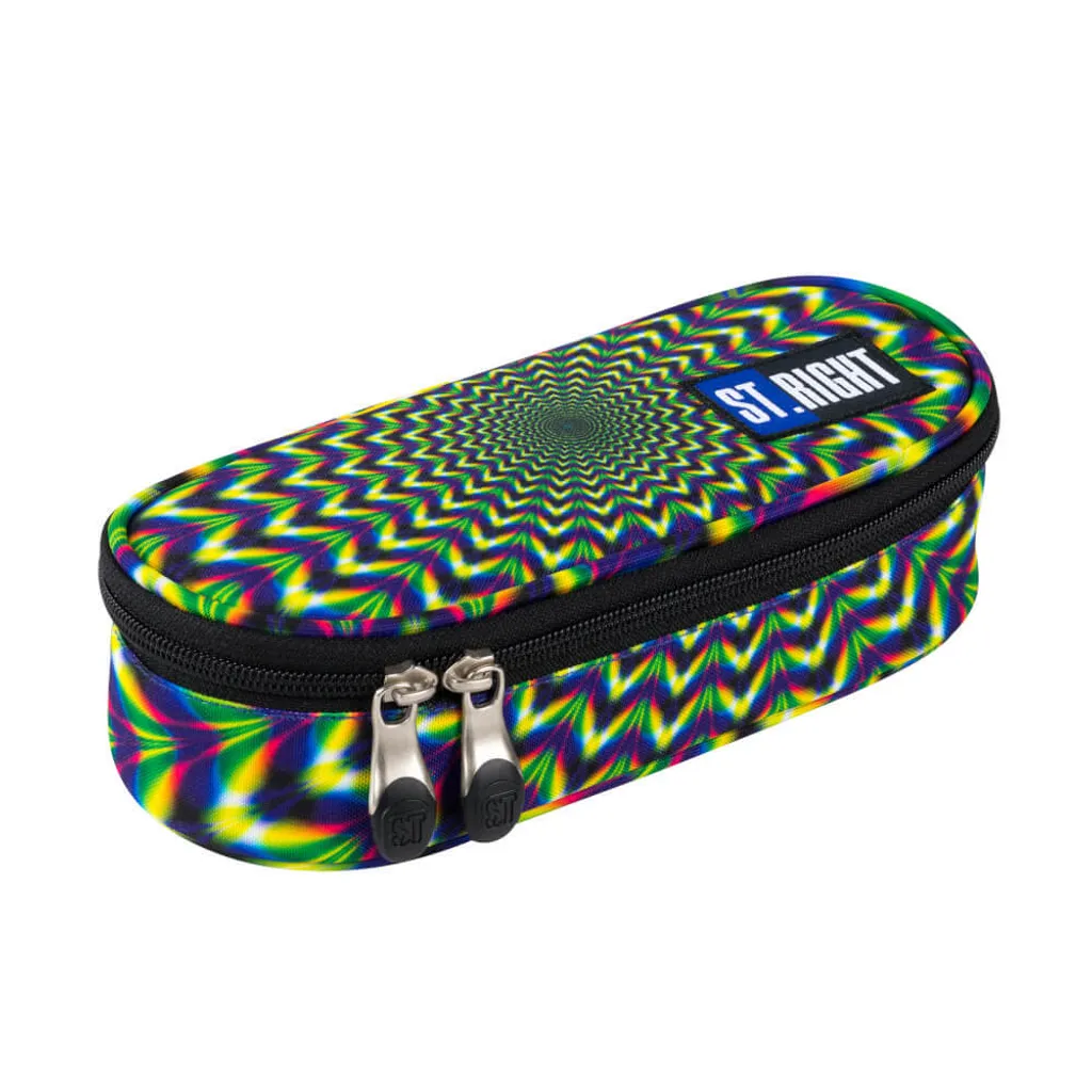 Astuccio Grande Capacità 21x13x7,5cm, Astuccio Portamatite con Scomparti per Ufficio Scuola, Organizer Portatile per Trucchi e Cancelleria, Astuccio in Tela con Cerniera per Bambini e Adulti (Verde