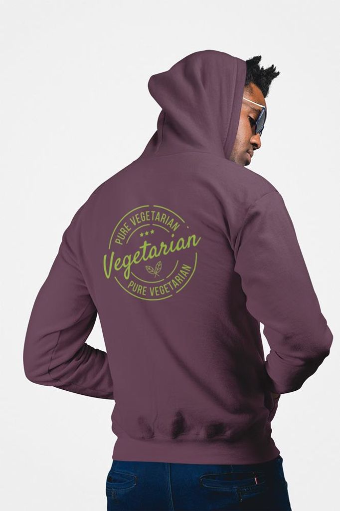 D&B Uni Hoodie ZIPST00157 Vegan Braun-Größe S