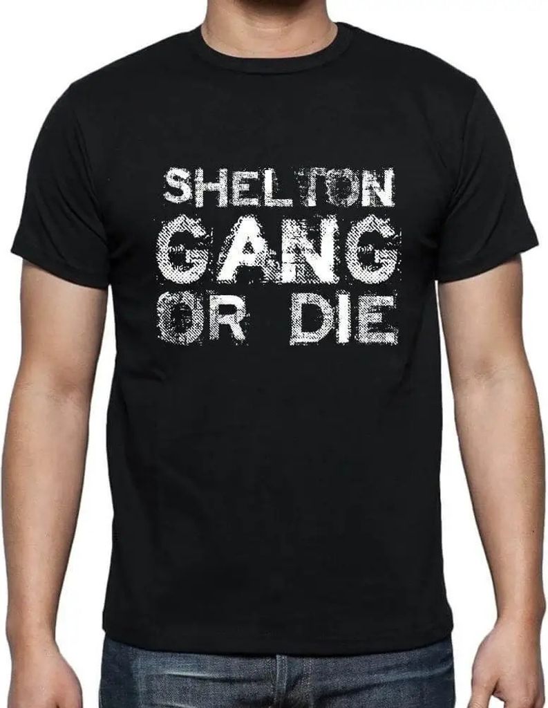 Herren Grafik T-Shirt Shelton-Familienbande – Shelton Family Gang – Öko-Verantwortlich Vintage Jahrgang Kurzarm Lustige Druck Geburtstag Gesch...