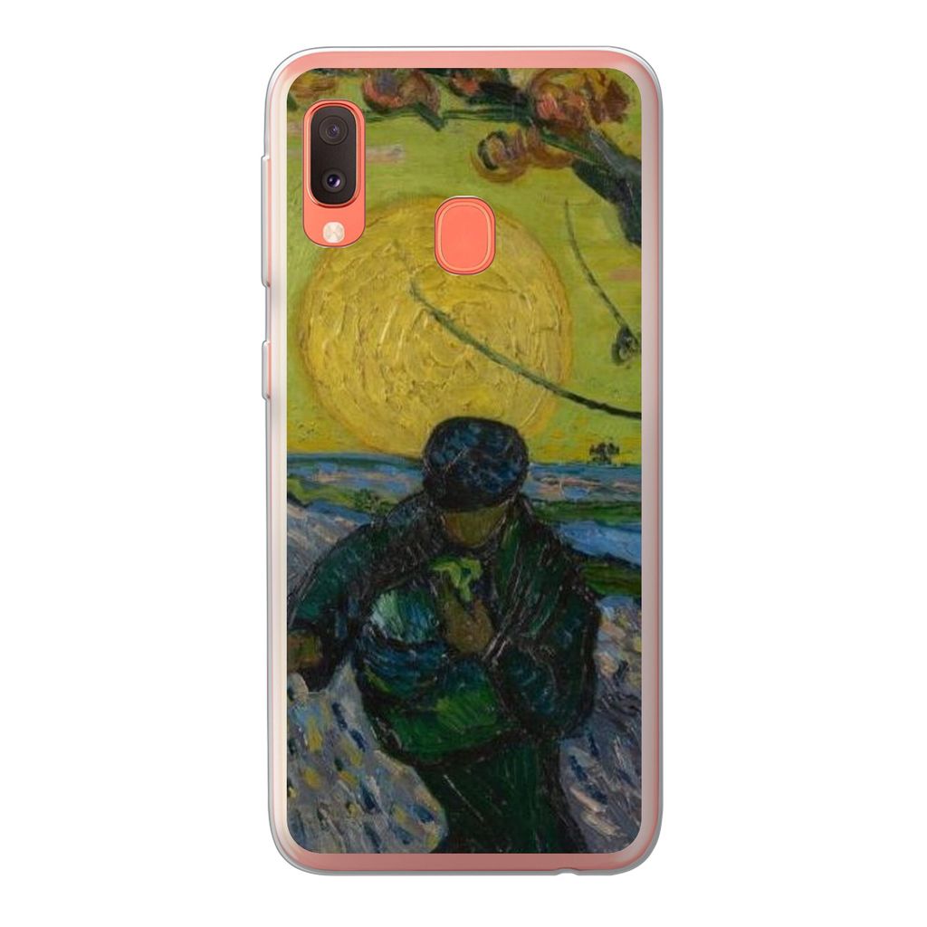 MuchoWow Handyhülle Schutzhülle Hülle für Samsung Galaxy A20e Der Sämann - Vincent van Gogh Silikon Softcase Handy Hülle - Abdeckung